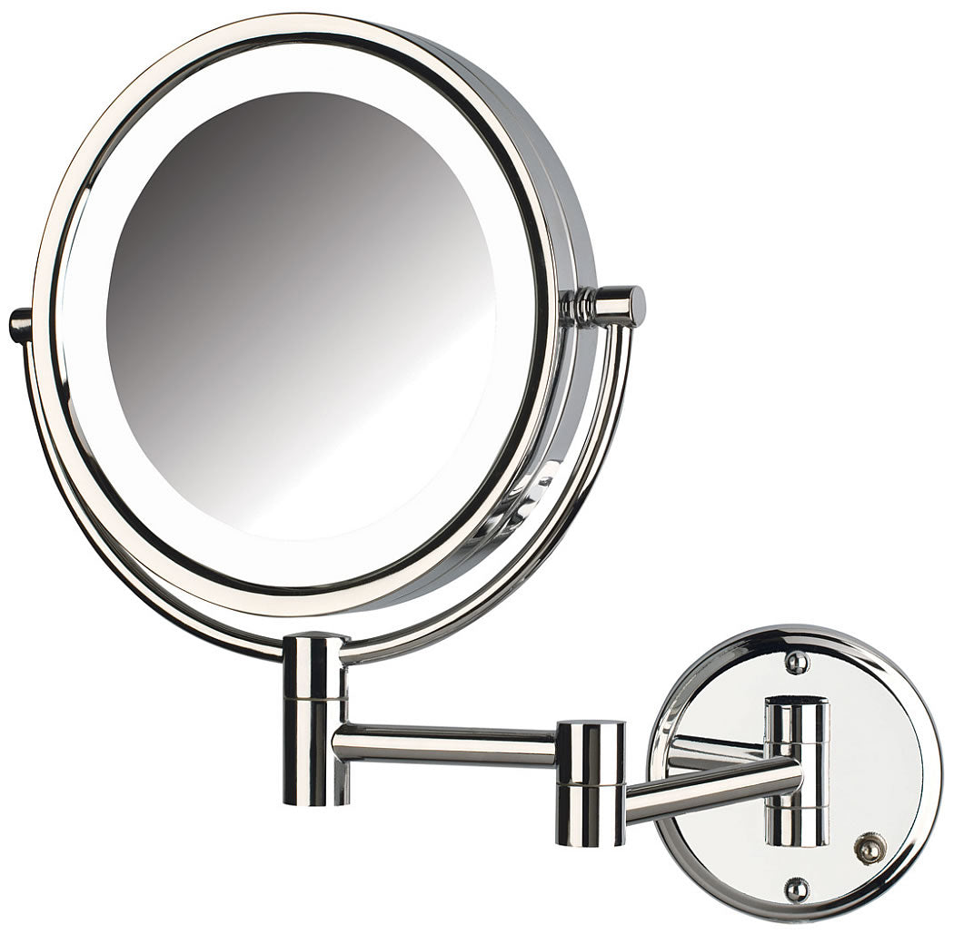 8X/1X LED Reversible Hardwired Makeup Mirror - Jerdon Style