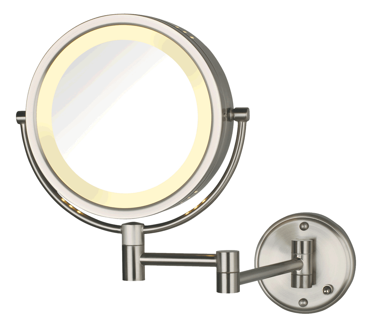 Jerdon Style HL75 8x/1x hardwired makeup mirror is too