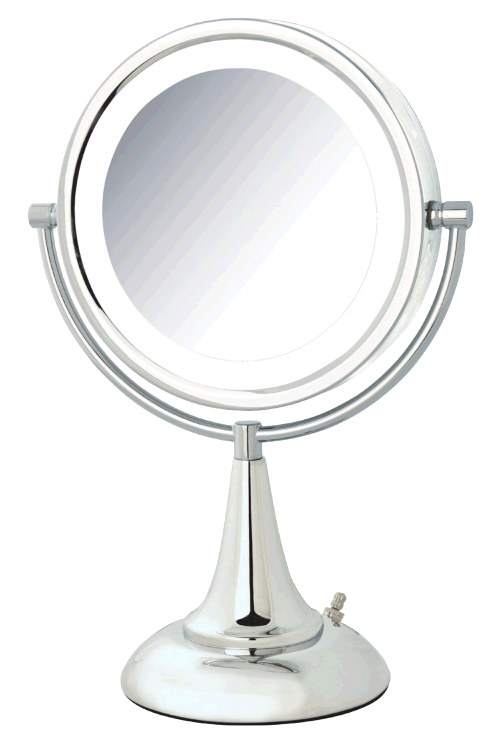 8X/1X Reversible LED Lighted Vanity Mirror - Jerdon Style - Perfect Makeup Mirrors