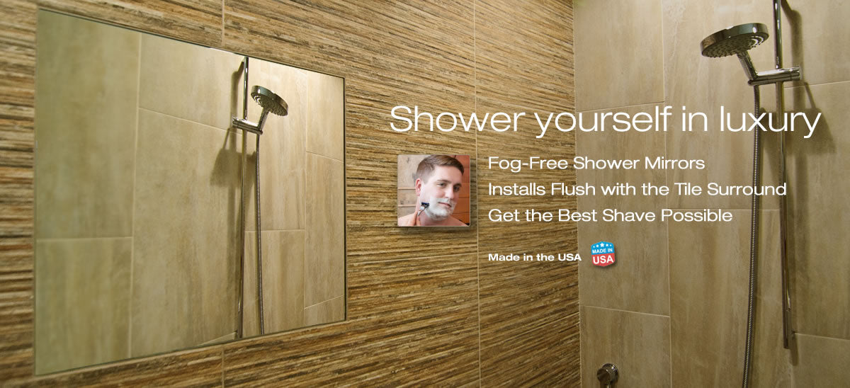 ClearMirror Fogless Electrically Heated Permanent Shower Mirror - 4 Sizes