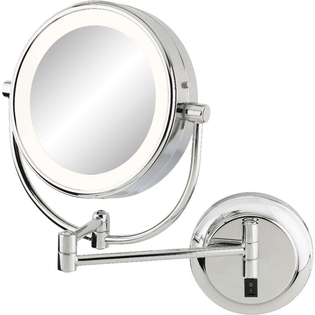 Polished Chrome - Our #1 Best-Selling mirror. Thisis larger than you''d expect, so measure before you buy.