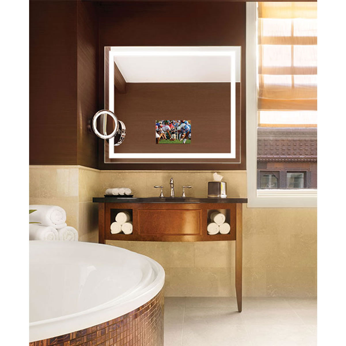 Integrity TV Lighted Mirror – 6 Sizes - Electric Mirror