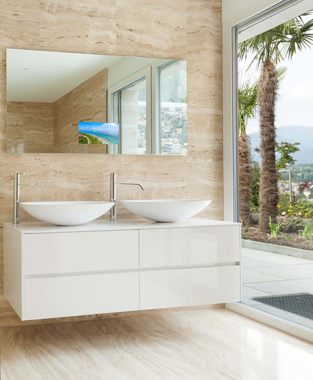 Electric Mirror Loft TV Mirror with 15.6" LED HDTV - It Becomes Invisible When Off - 4 sizes