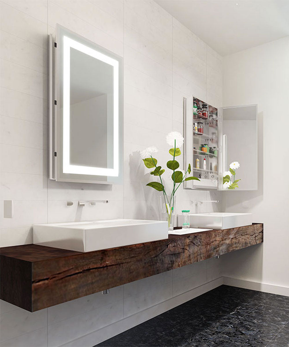 Electric Mirror Ambiance LED Mirrored Cabinet – Perfect Makeup Mirrors