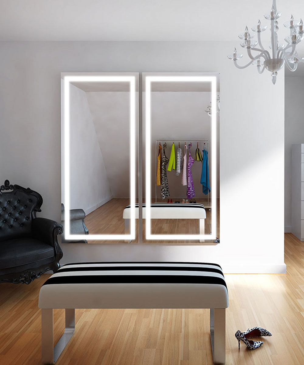 Integrity LED Frameless Wardrobe Mirror w/ AVA Option - Electric Mirror