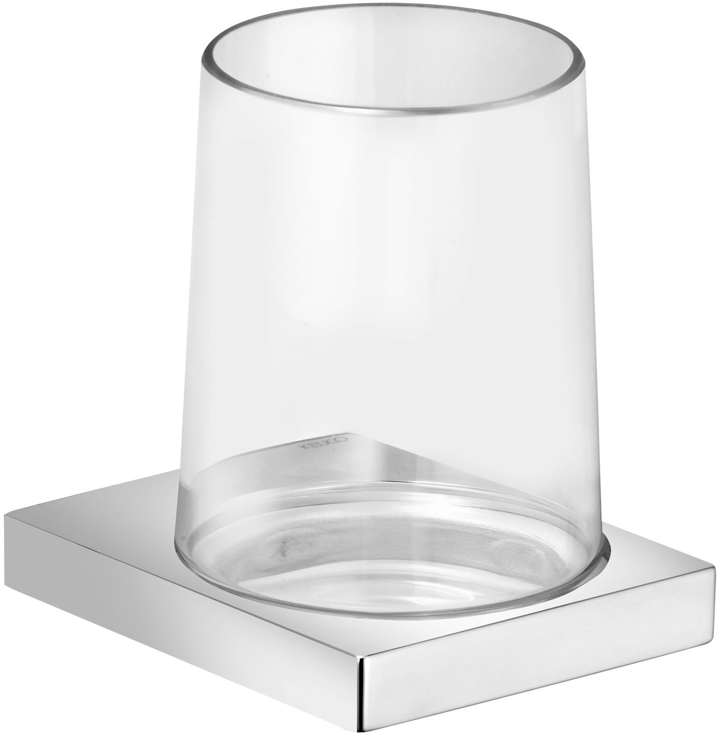 Edition 11 Tumbler Holder and Crystal Tumbler for Wall-Mounting, 5 Finishes - Keuco