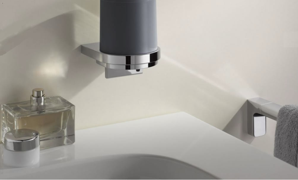 Collection Moll Lotion or Soap Dispenser - Dispenses from Below - Keuco - Perfect Makeup Mirrors