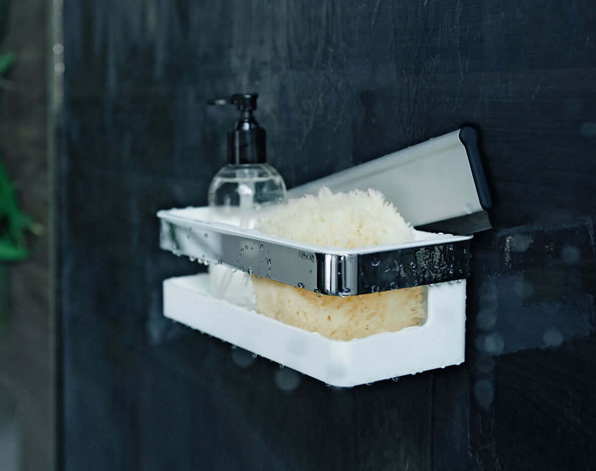 Keuco Collection Moll Shower Basket with Squeegee and Detachable Synthetic Insert