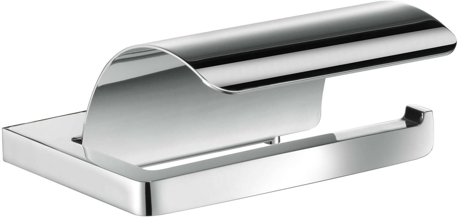 Keuco Collection Moll Toilet Paper Holder with Lid and Spare Roll Holder