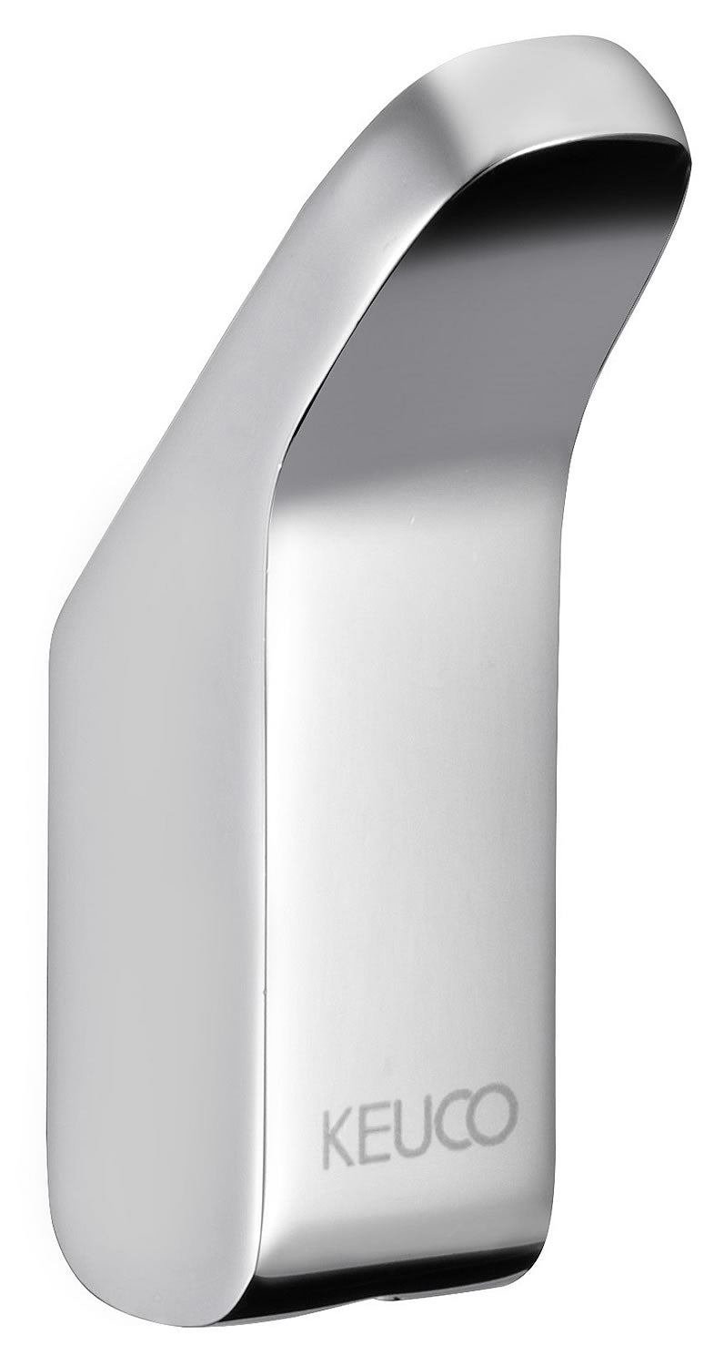 Collection Moll Towel Hooks - Single and Double, Polished Chrome - Keuco - Perfect Makeup Mirrors