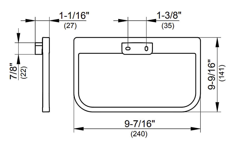 Keuco Collection Moll Towel Ring in Polished Chrome Finish