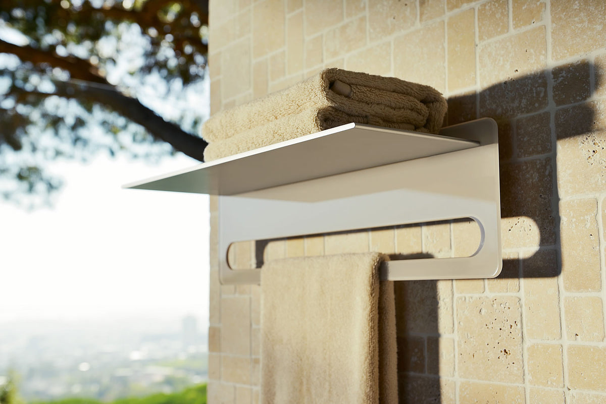 Edition 400 Towel Rack with Glass Back Panel - Keuco