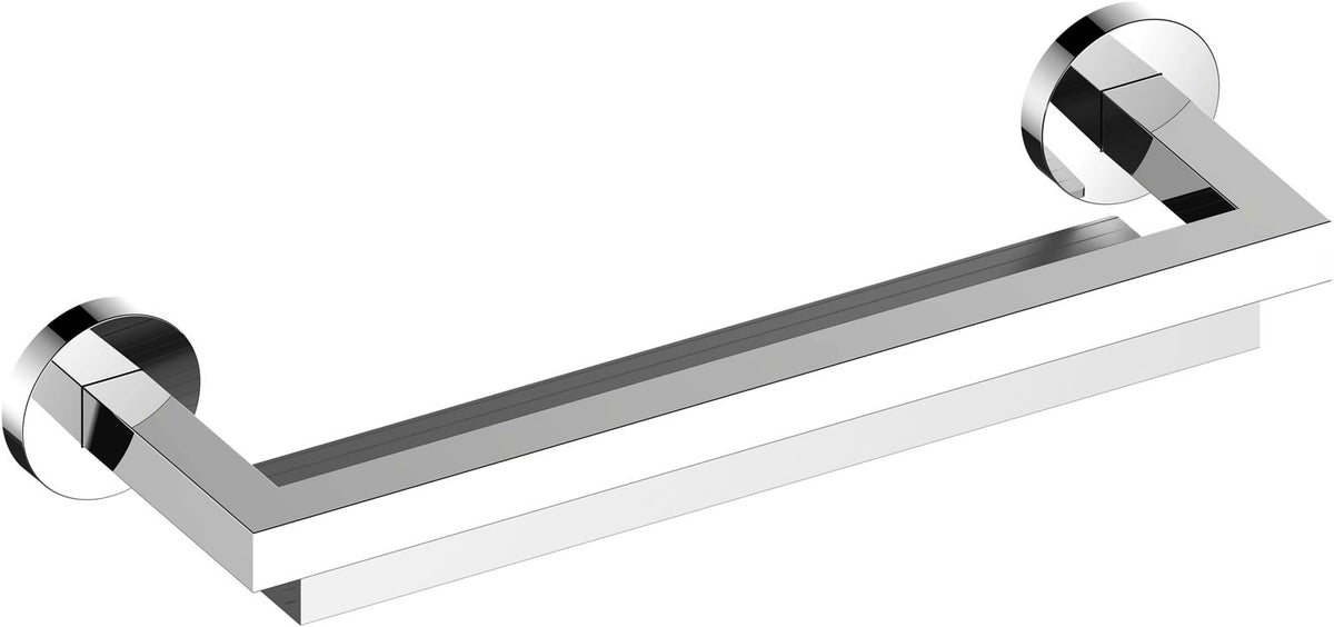 Edition 90 Polished Chrome Shower Shelves - Plain or with Built-In Magnetic Squeegee - Keuco - Perfect Makeup Mirrors