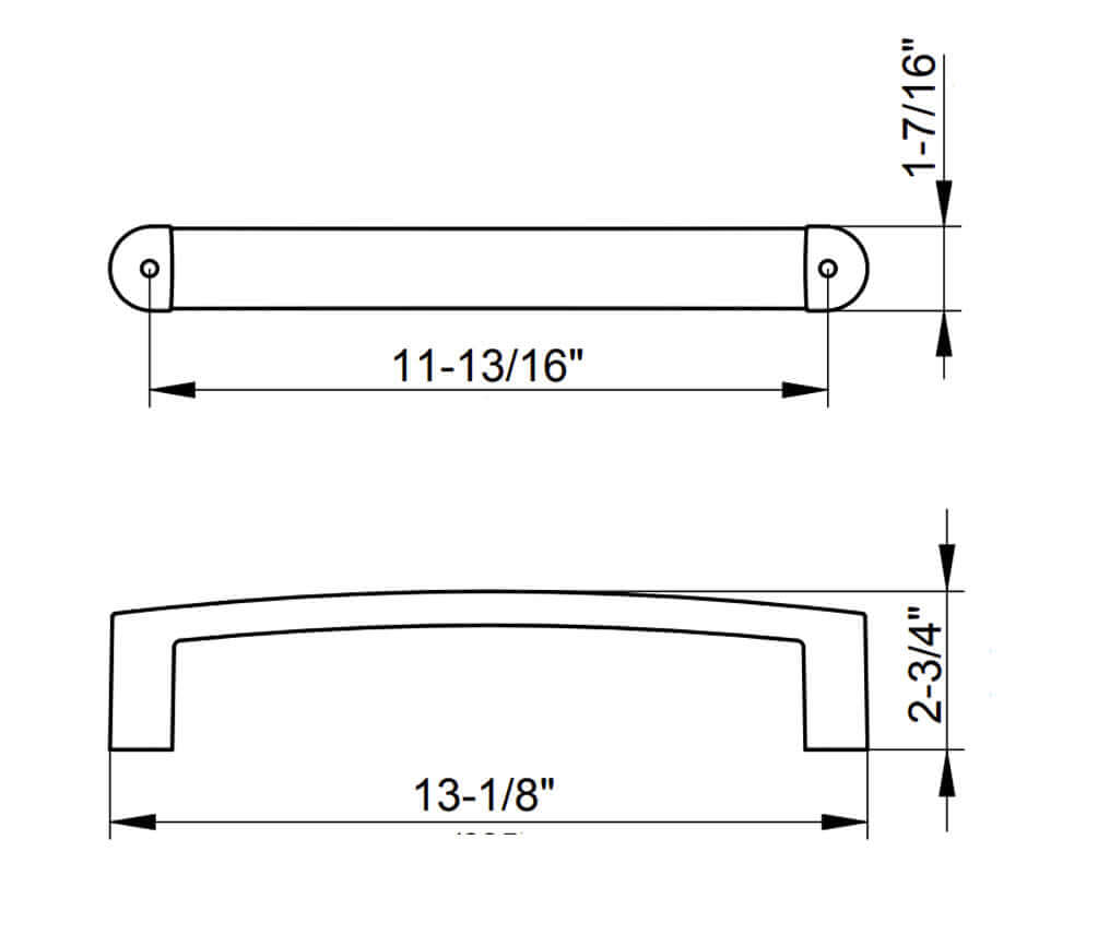 Keuco Elegance 12" Polished Chrome Grab Bar