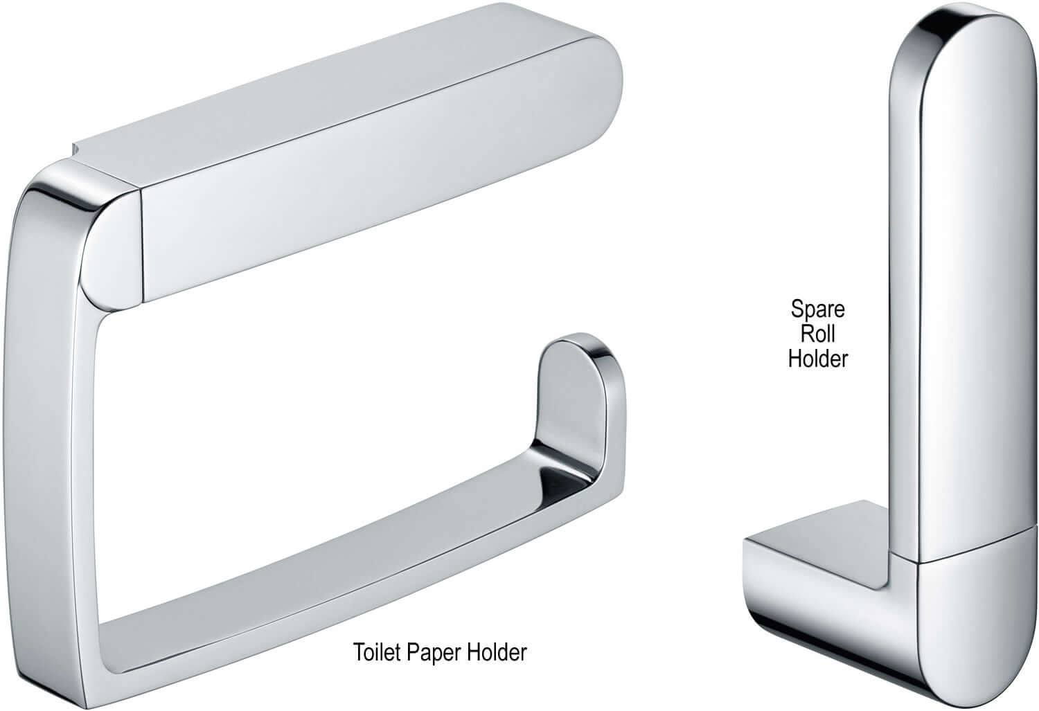 Keuco Elegance Toilet Paper Holder and Spare Roll Holder