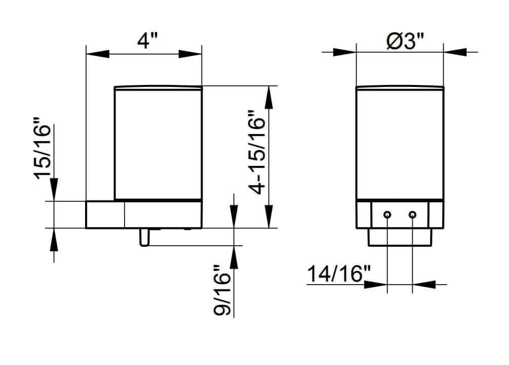 Keuco Black Collection Liquid Soap/Loation Bottom Dispenser