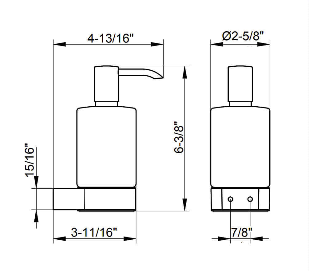 Keuco Plan Soap/Lotion Dispenser, Matte Crystal Bottle