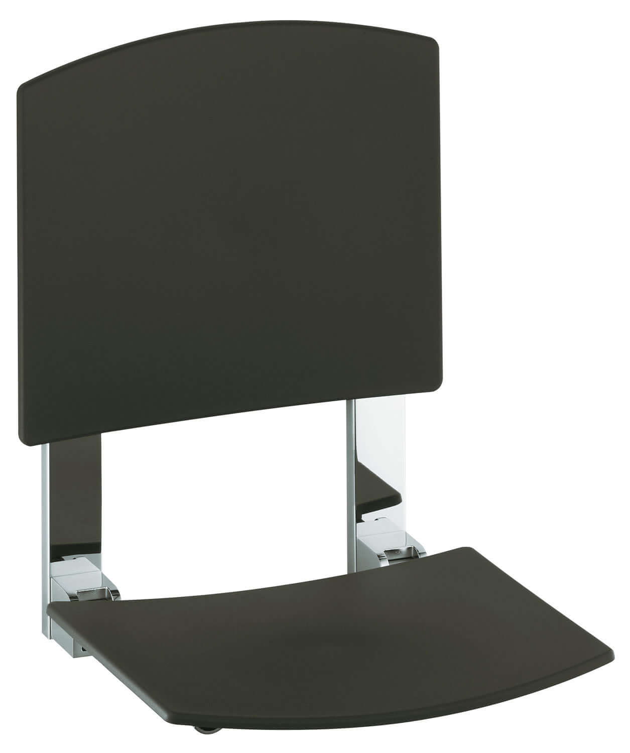 Keuco Plan Care Wall-Mount Folding Shower Seat, Back Rest, 3 Finishes