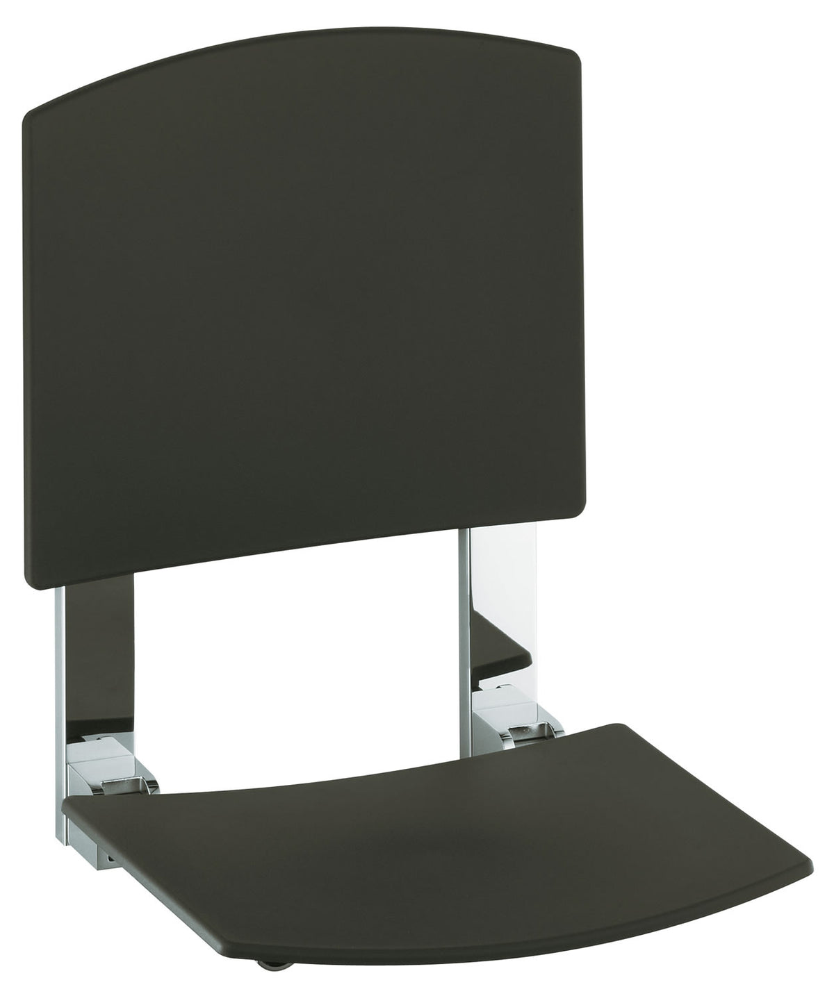 Plan Care Wall-Mount Folding Shower Seat, Back Rest, 3 Finishes - Keuco - Perfect Makeup Mirrors