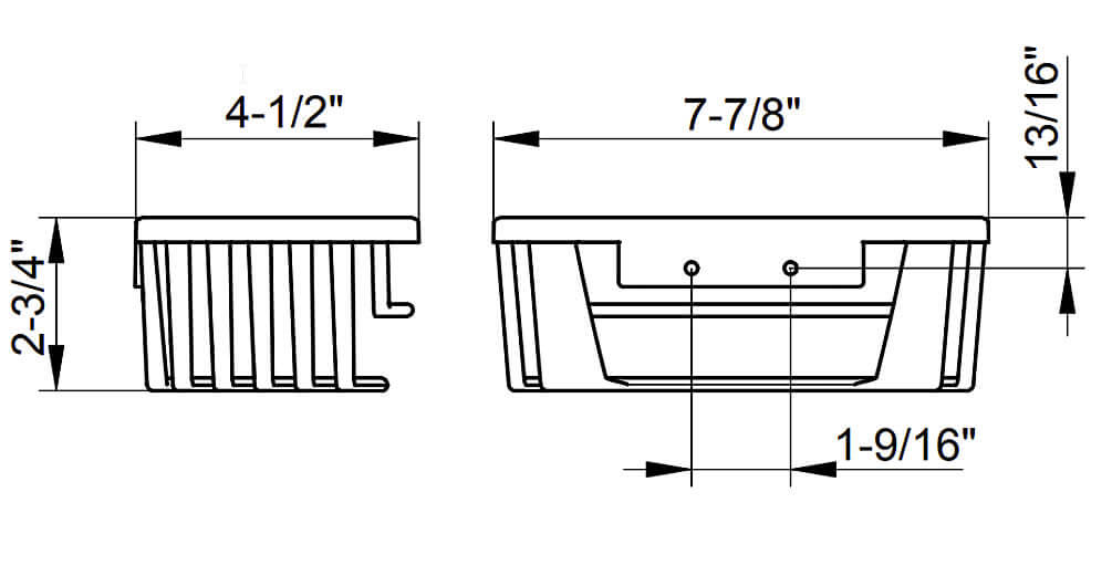 Keuco Shower Basket in Polished Chrome