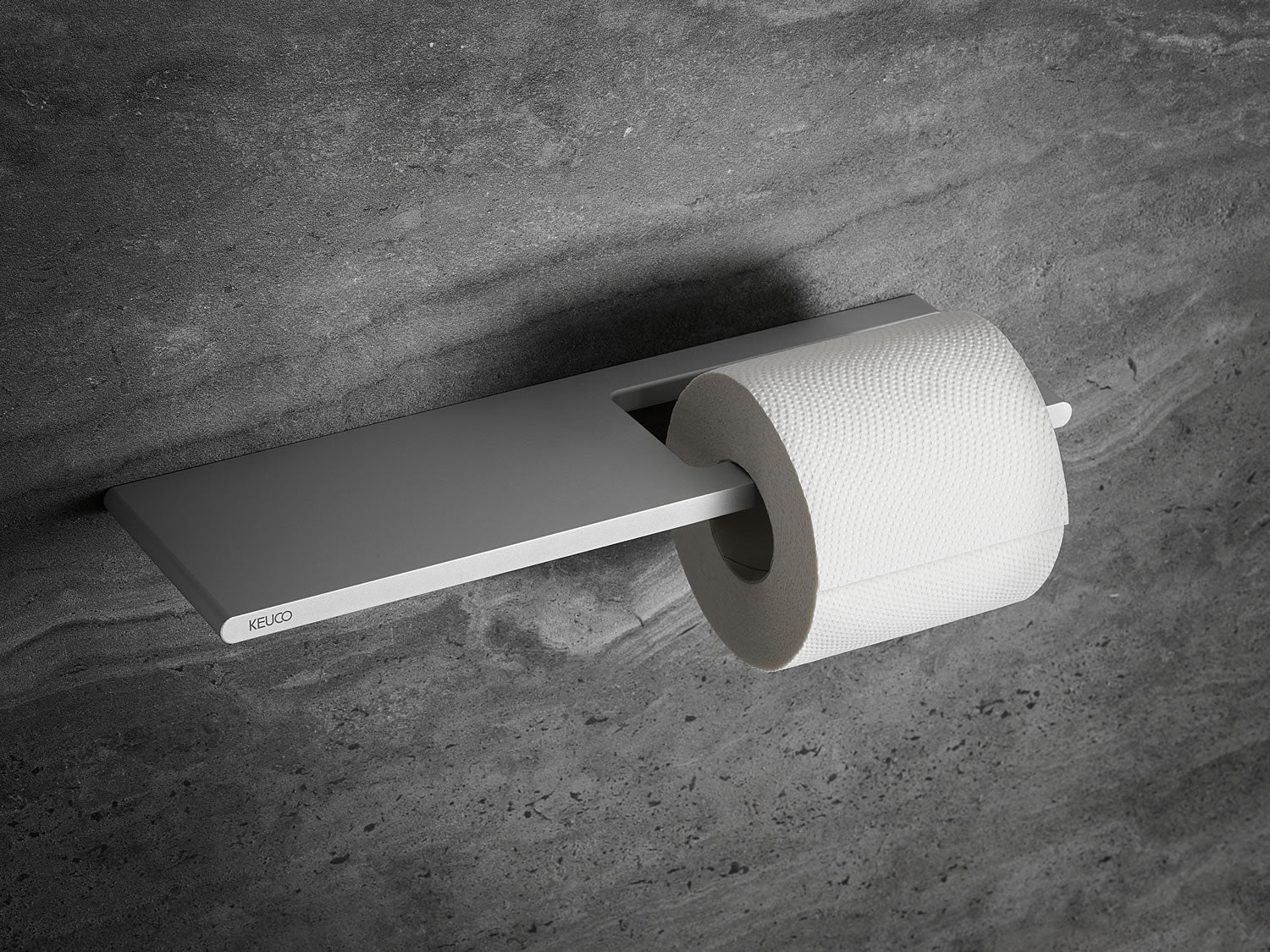 Edition 400 Toilet Paper Holder with Shelf - Keuco