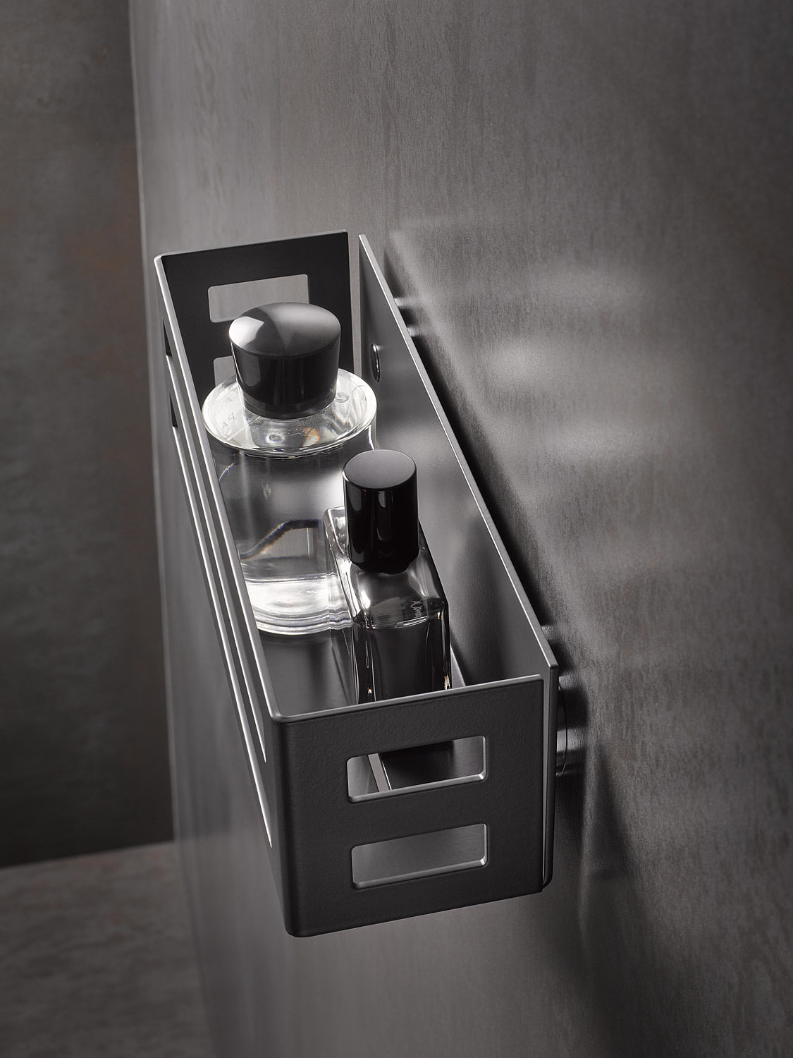 Black Collection Shower Basket - Keuco - Perfect Makeup Mirrors