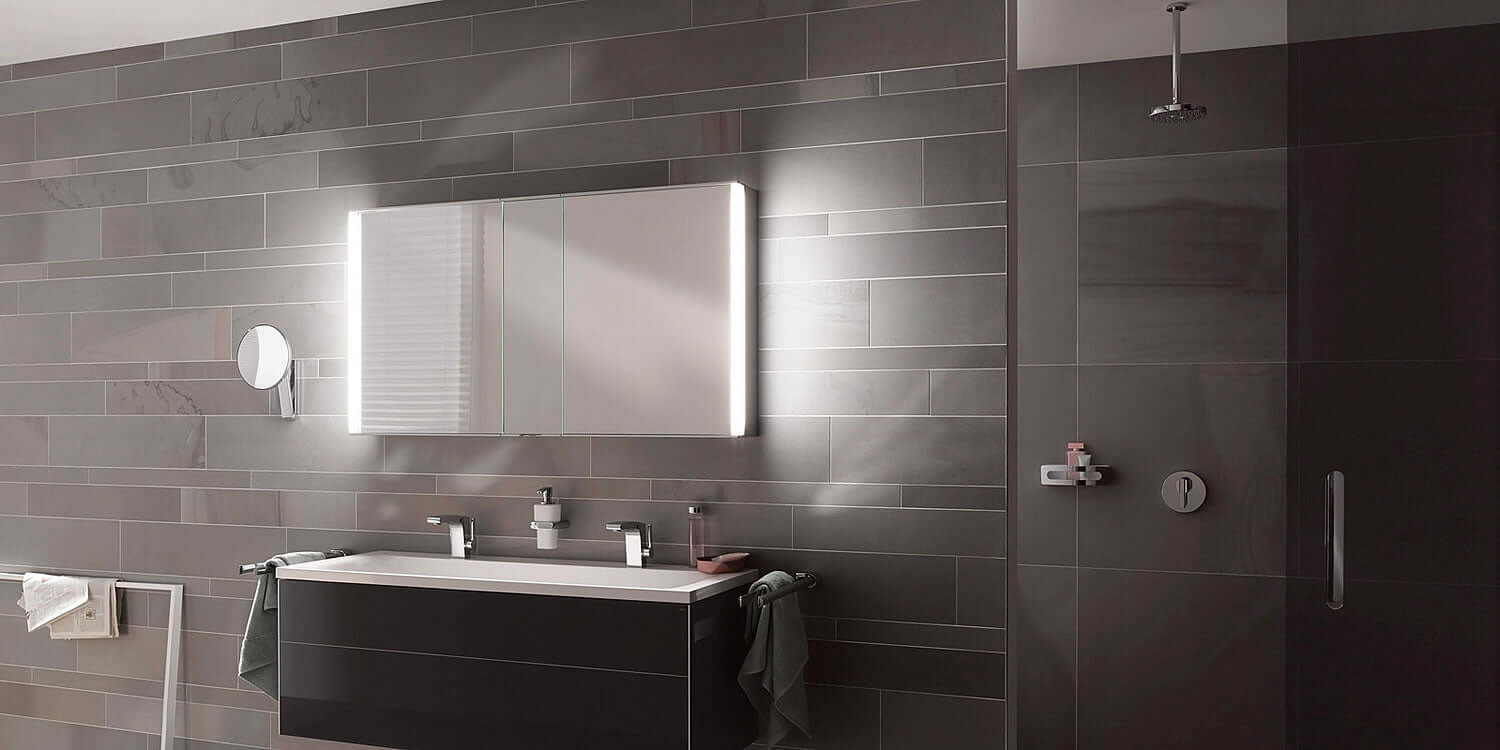 Keuco Royal Match Mirrored LED Bathroom Cabinet, Flex Storage - 8 Variations