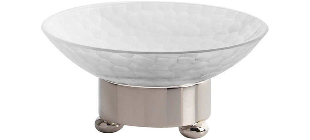 Round Soap Dish on Ball Feet