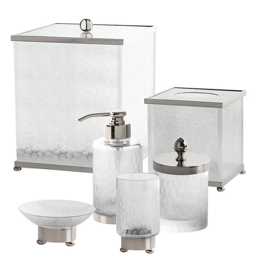 Cristal&Bronze Nid d'abeilles (Honeycomb) Q-Tip Holders in 2 Sizes and 27 Finishes