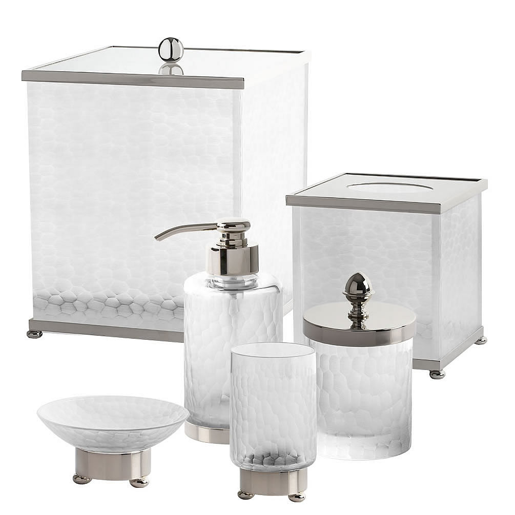 Cristal & Bronze Honeycomb Q-Tip Holder – 2 Sizes, 27 Finishes - Perfect Makeup Mirrors