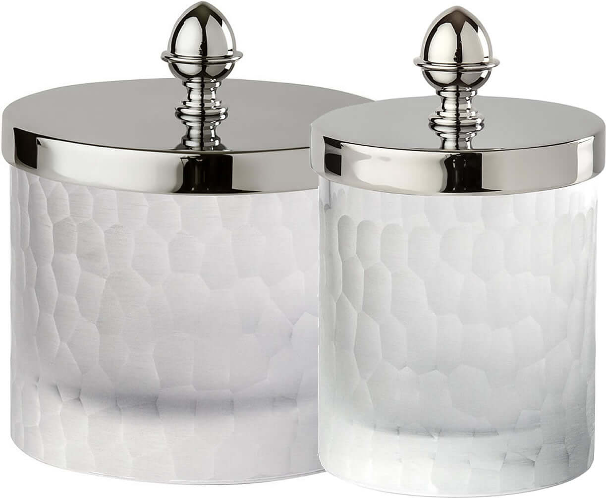 Large and Small Q-Tip Jars