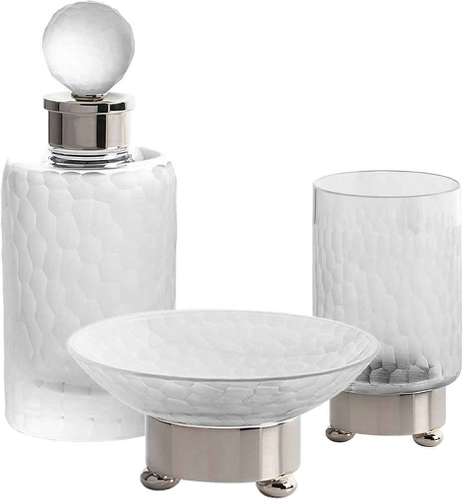 Cristal & Bronze Honeycomb Accessory Set – 27 Finishes - Perfect Makeup Mirrors