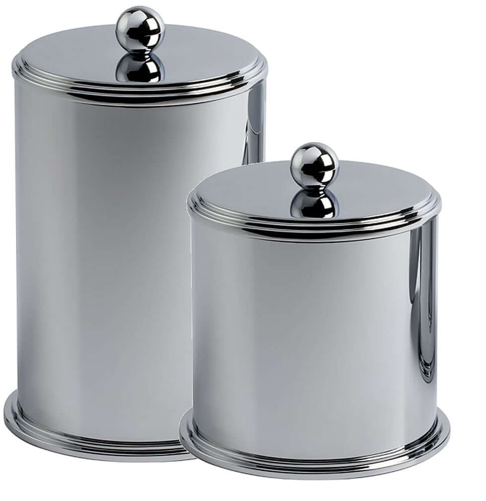 Cristal&Bronze Transatlantique Q-Tip Jars in 27 Metals