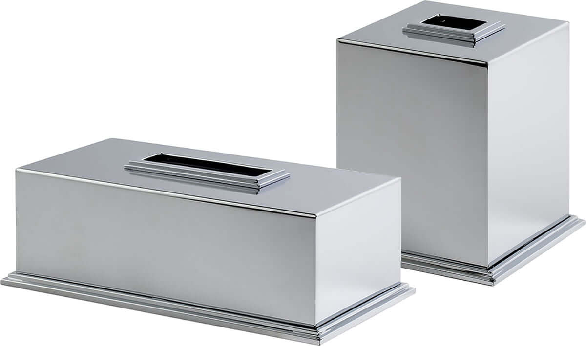 Cristal&Bronze Transatlantique Exquisite Tissue Boxes in 27 Finishes