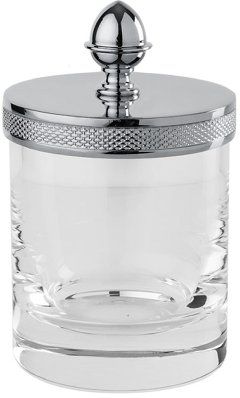 Cristallin Cesele Q-Tip Jar – 27 Finishes - Perfect Makeup Mirrors
