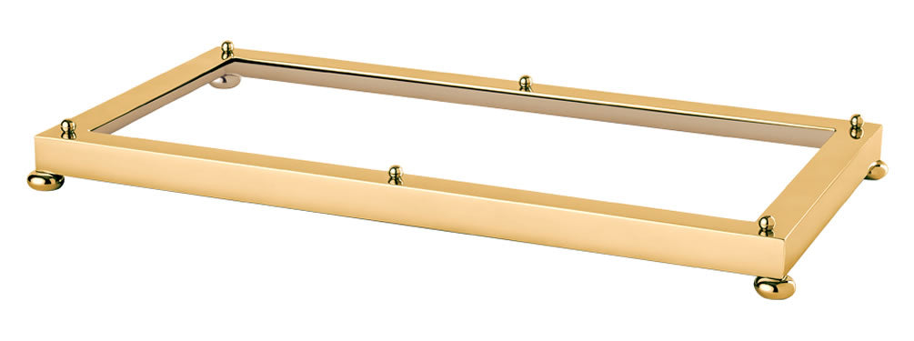 Cristallin "lisse" Bathroom Tray in 27 Smooth Finishes - Cristal & Bronze - Perfect Makeup Mirrors