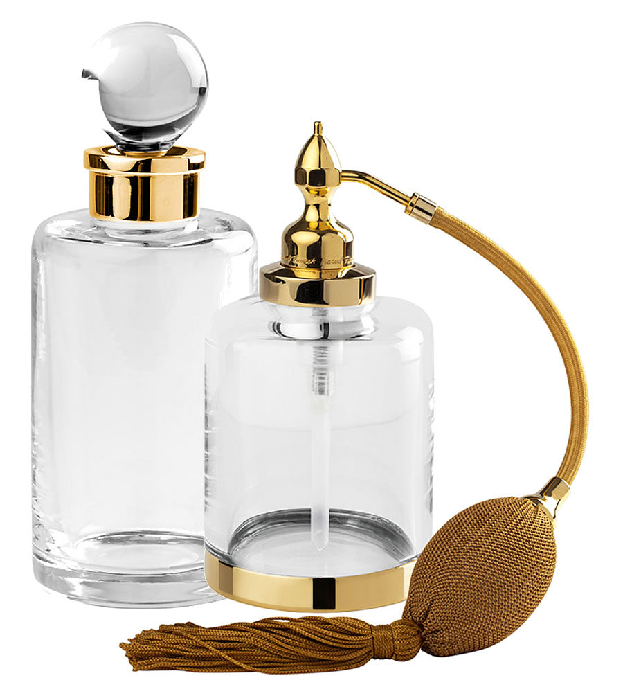 Cristallin "lisse" Perfume Bottle in 27 Finishes and Room Spray in 7 Finishes - Cristal & Bronze - Perfect Makeup Mirrors