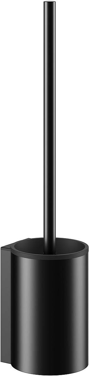 Plan Toilet Brush Set Black Synthetic Insert, 3 Finishes - Keuco - Perfect Makeup Mirrors