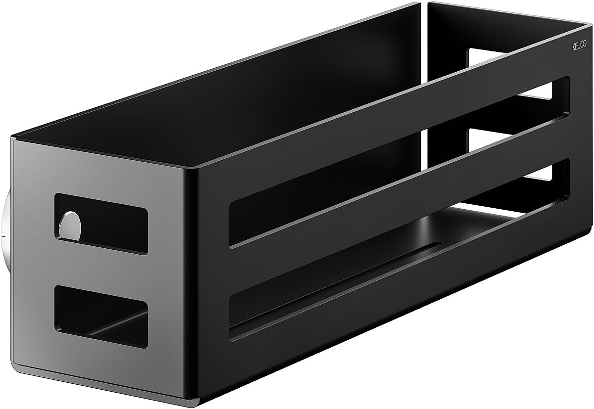 Black Collection Shower Basket - Keuco - Perfect Makeup Mirrors