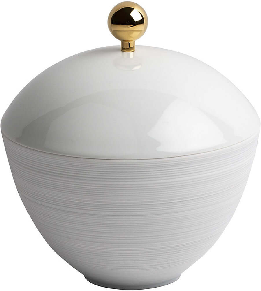 Serdaneli Hemisphere Limoges Porcelain Q-Tip Jars in 2 Sizes