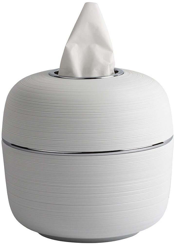 Serdaneli Hemisphere Limoges Porcelain Round Tissue Box