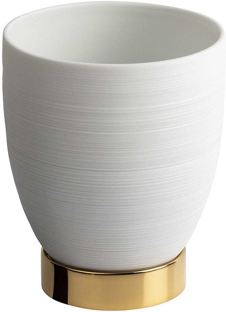 Serdaneli Hemisphere Limoges Porcelain Tumbler - Perfect Makeup Mirrors