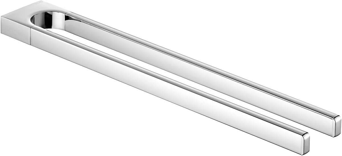 Keuco Collection Moll Double Towel Holder, Chrome, 2 Sizes