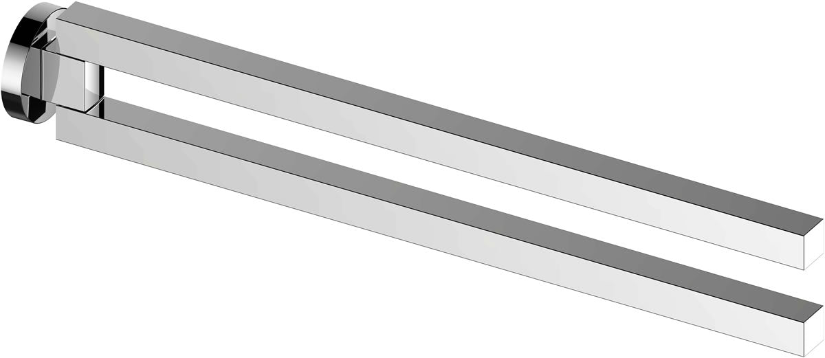 Edition 90 Chrome Double Swivel Towel Holder - Keuco - Perfect Makeup Mirrors