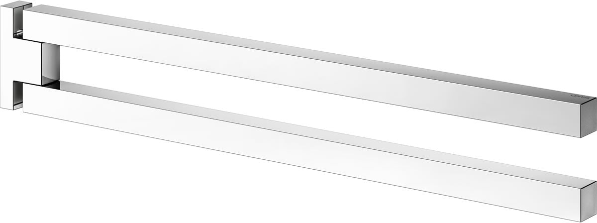 Edition 90 Square Chrome Double Swivel Towel Holder - Keuco - Perfect Makeup Mirrors