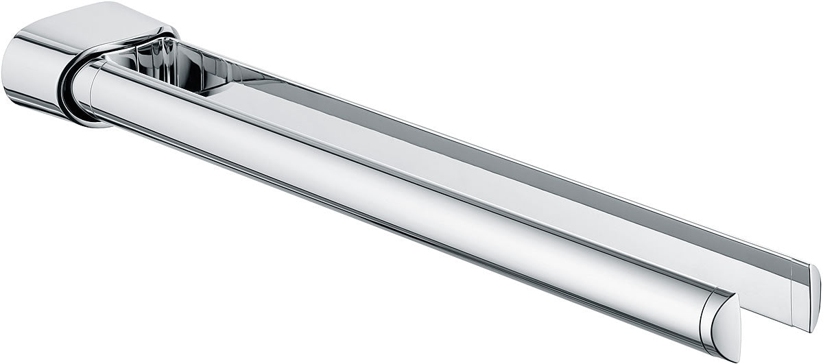 Elegance Double Swivel Towel Holder, Chrome, 2 Sizes - Keuco - Perfect Makeup Mirrors