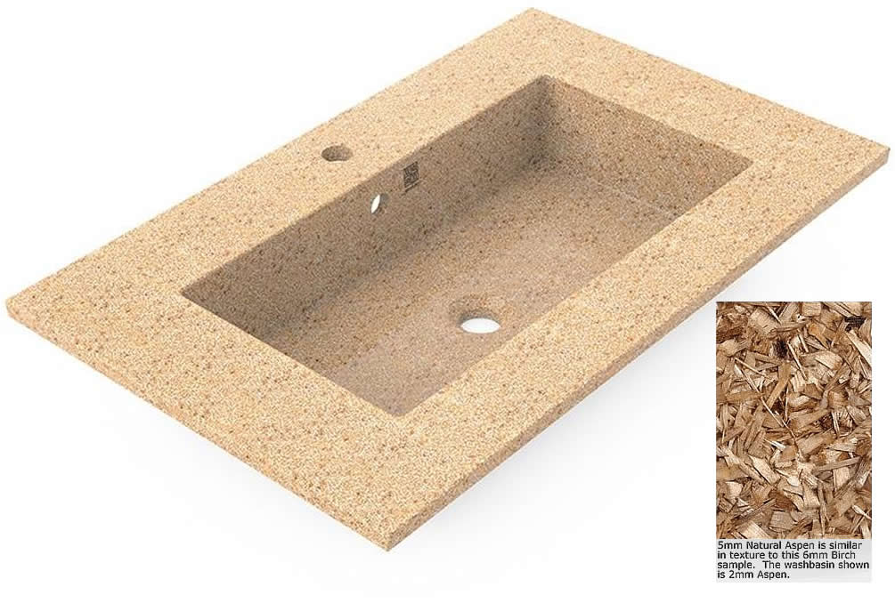 Woodio Unit80 Drop-In Integreated Sink / Vanity Top