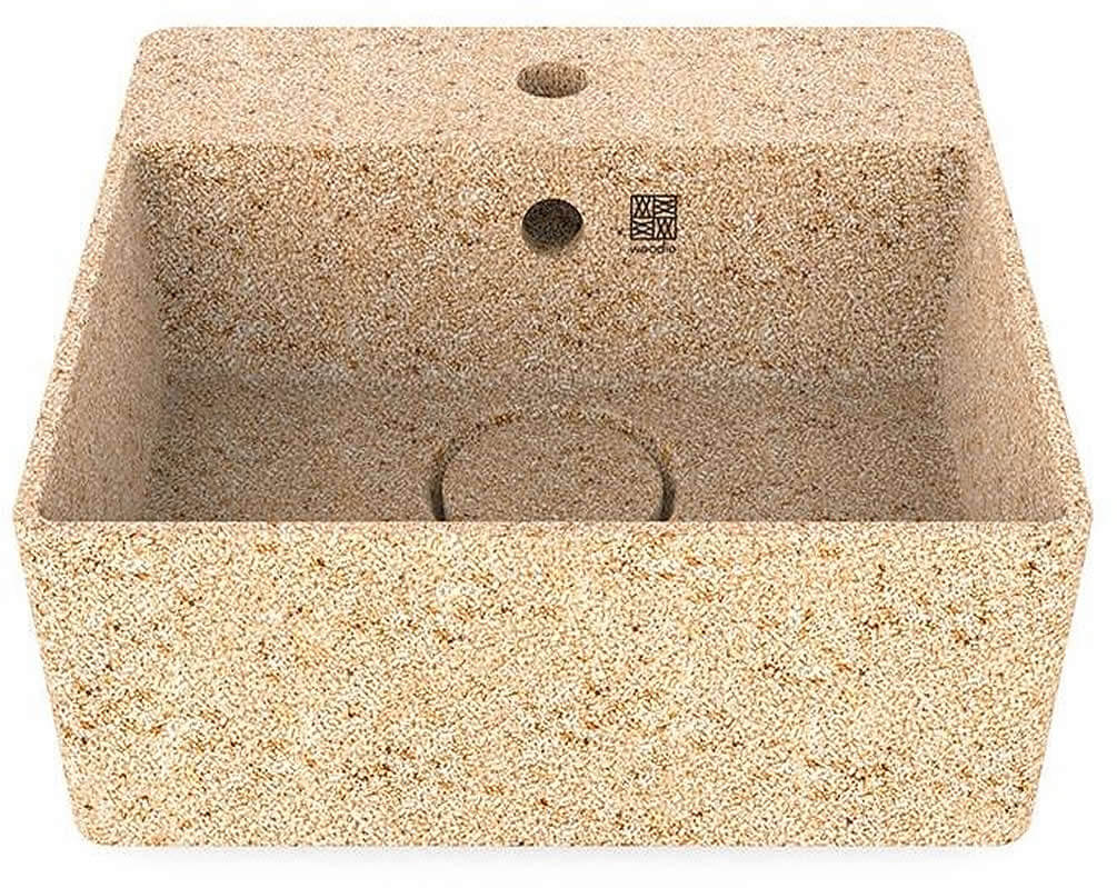 Woodio Cube40 Above-Mount Sink for 1-Hole Faucet - 10 Colors