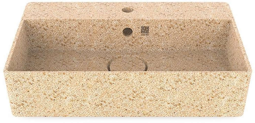 Woodio Cube60 Above-Mount Bathroom Sink for 1-Hole Faucet - 10 Colors