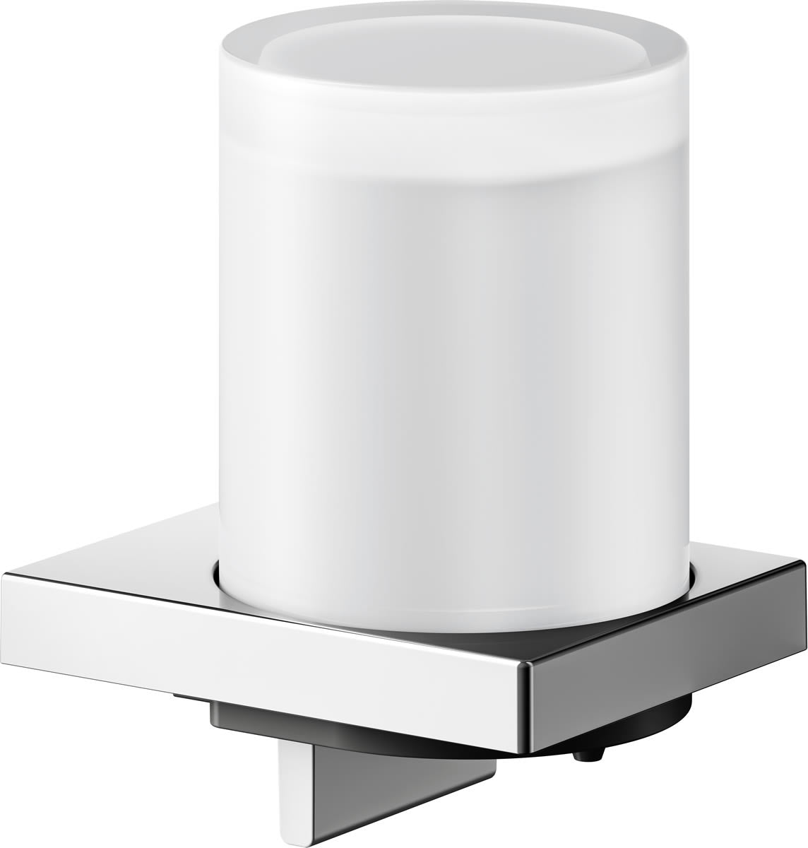 Edition 90 Square Bottom-Dispensier, Chrome - Keuco - Perfect Makeup Mirrors